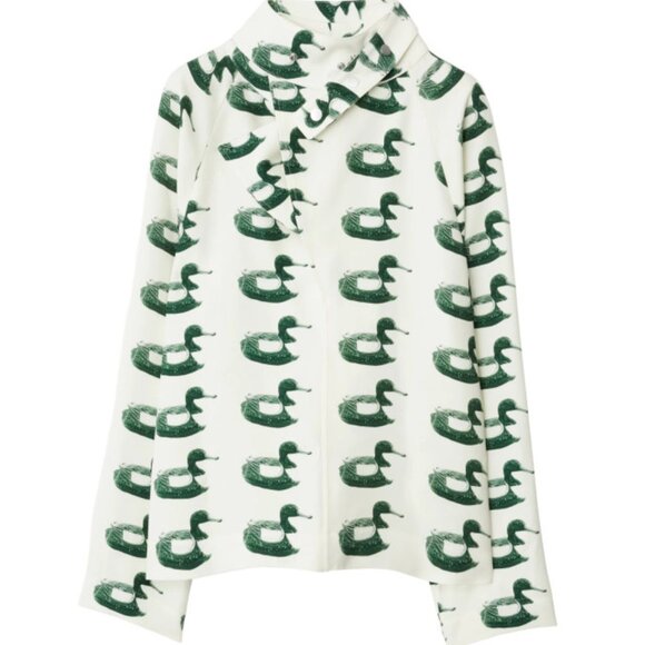 BNWT Authentic Burberry Duck Blouse size US 6 - Picture 1 of 8